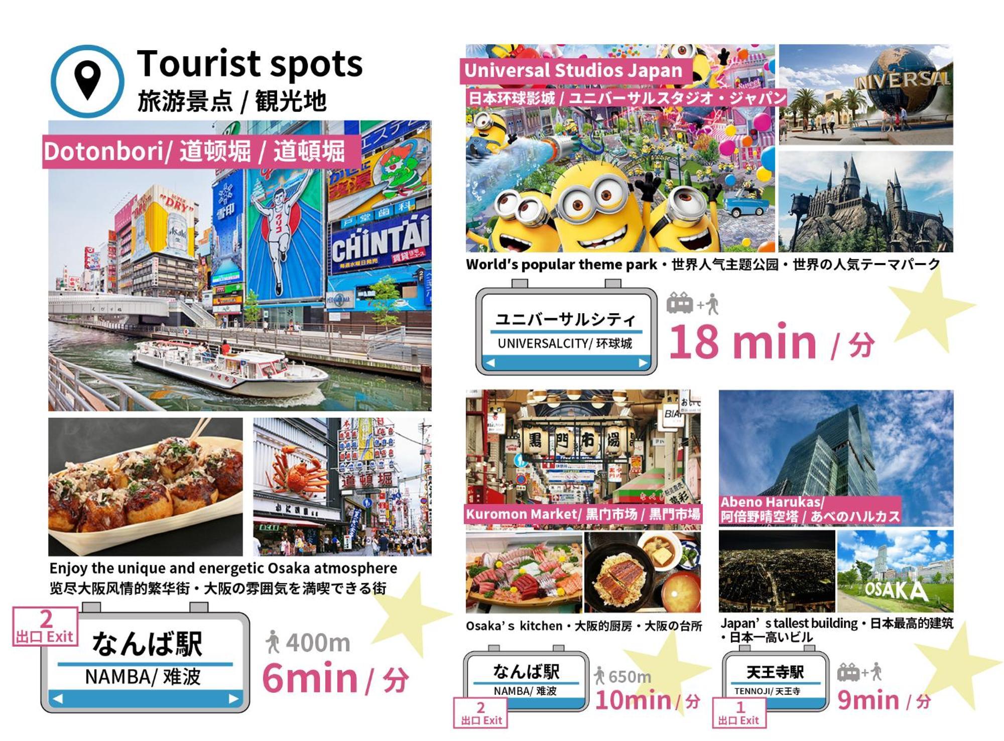 Bijou Suites Kokoro Osaka Dış mekan fotoğraf